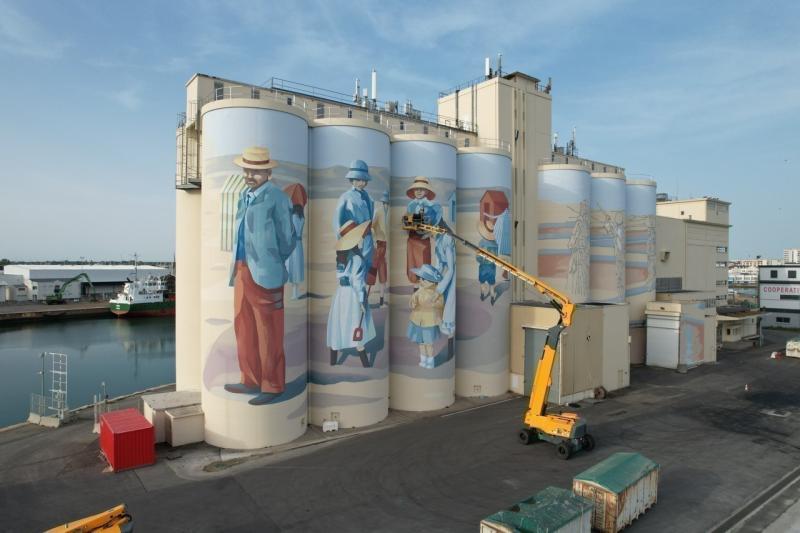 Fresque sur silos